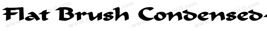 Flat Brush Condensed字体转换
